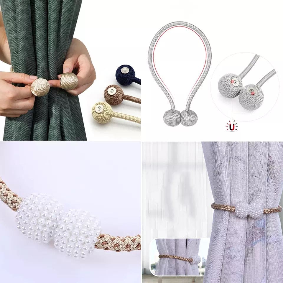 Set of 2 Colorful Magnetic Curtain Tieback, Curtain Holder, Holdbacks Decorative Curtain Clips, Buckle Strap Rope Set of 2 Colorful Magnetic Curtain Tieback, Curtain Holder, Holdbacks Decorative Curtain Clips, Buckle Strap Rope
